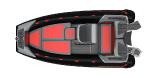 Semi-rigide Highfield Sport 520 Couleur : BGR - Black Grey Red / Noir, Gris et Rouge