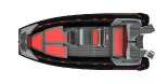 Semi-rigide Highfield Sport 560 Couleur : BGR - Black Grey Red / Noir, Gris et Rouge