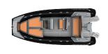 Semi-rigide Highfield Sport 560 Couleur : BGS - Black Grey Salmon / Noir, Gris et Saumon