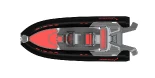 Semi-rigide Highfield Sport 650 Couleur : BGR - Black Grey Red / Noir, Gris et Rouge